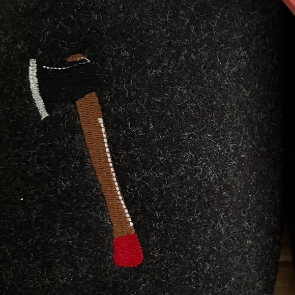 Dearfoams Men's Slippers Embroidered Tree Axe (Size 11-12) - Picture 4 of 5